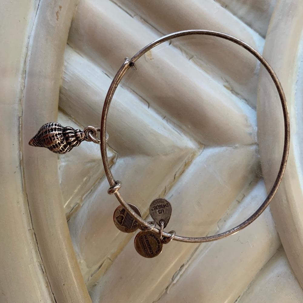 Shell Sterling Silver Alex & Ani Bracelet